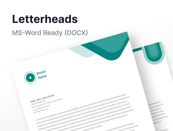 letterheads in brand identity kit generator