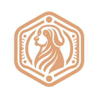 dog animal logo designed using logo generator online