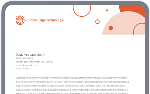 Letterhead by brand generator