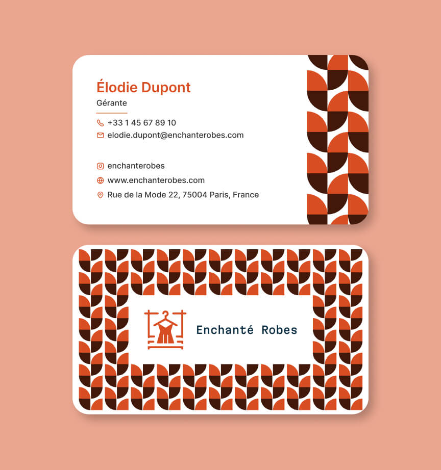Max Berger's business card created by zoviz online