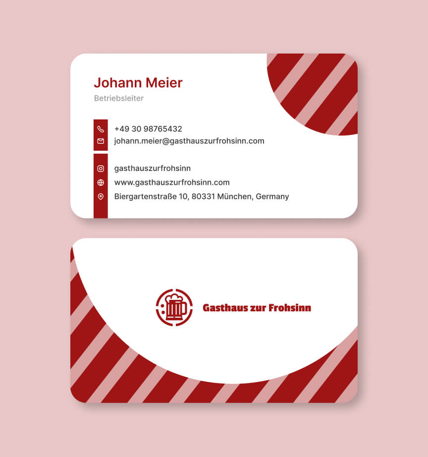Li Wei business card created from zoviz business card creator online