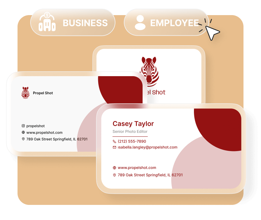 make teams business cards