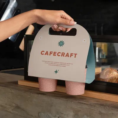 cafecraft coffeeshop logo created by Zoviz online logo maker
