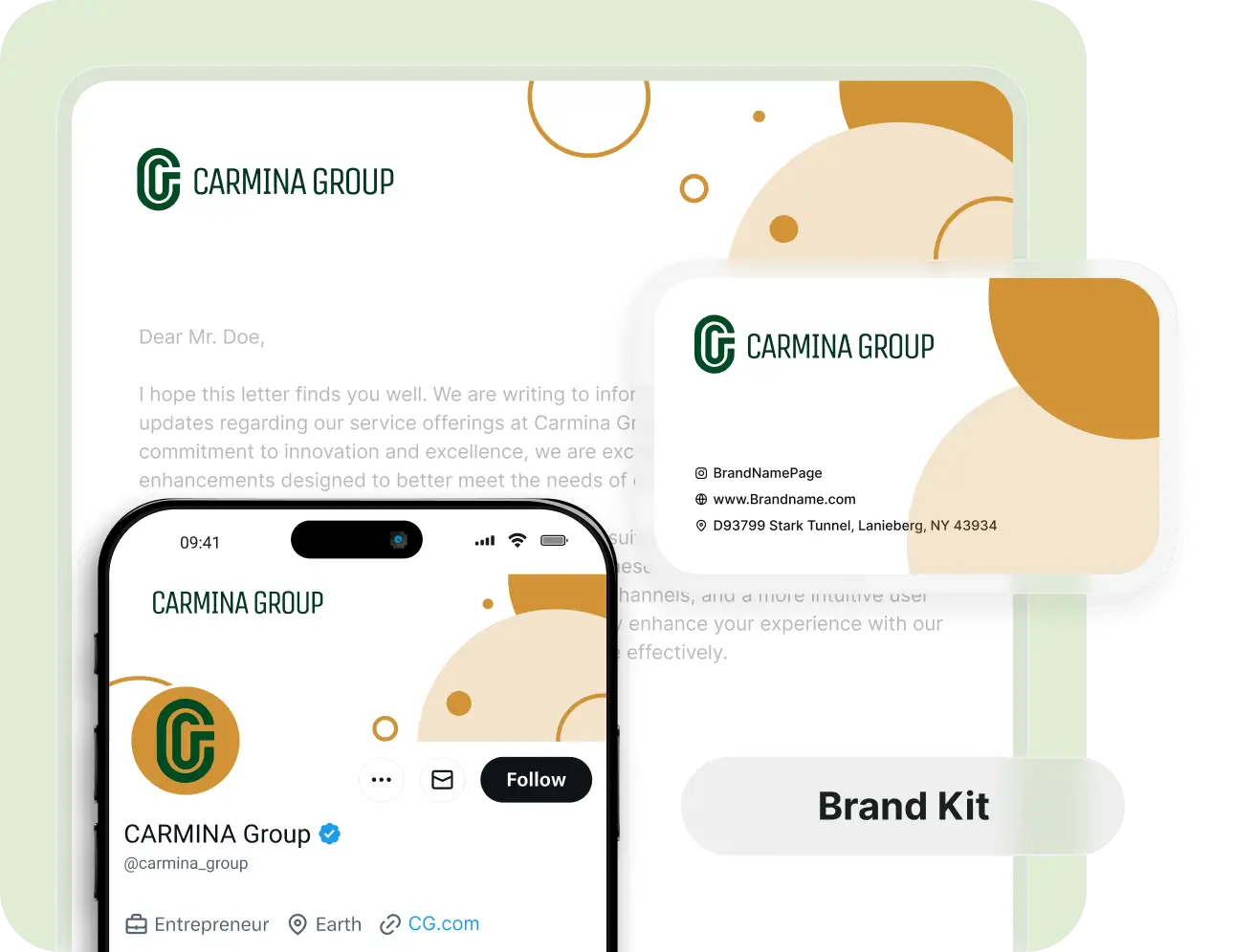 Generate ai logo and brand kit with Zoviz