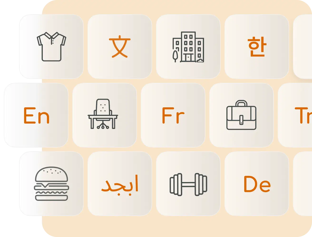 Multilingual ai generated logo