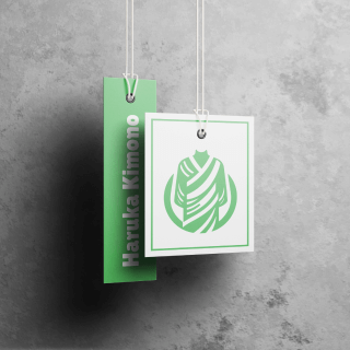 Branding kit showing fashion logo across various mockups