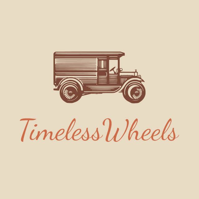 Classic vintage script logo design template