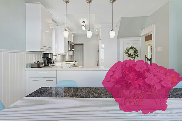 Real estate image before using free online photo cleanup tool to remove objects
