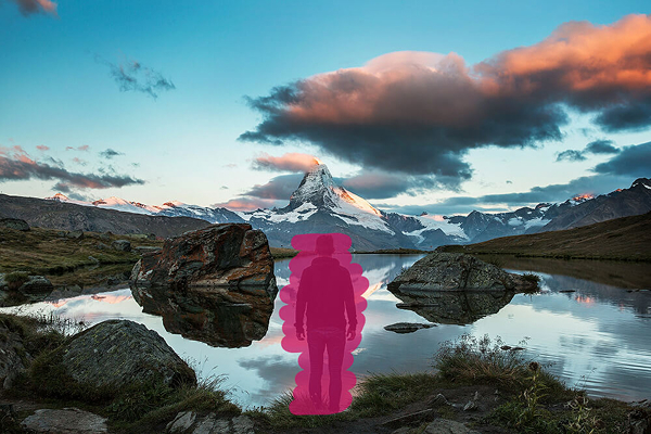 Before using free AI object remover to remove person from landscape photo online
