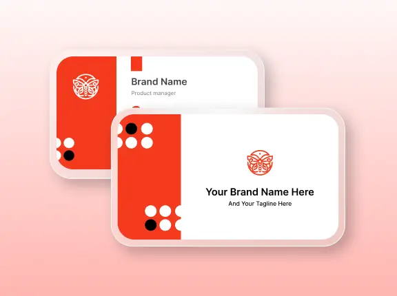 Business card design template for professional networking