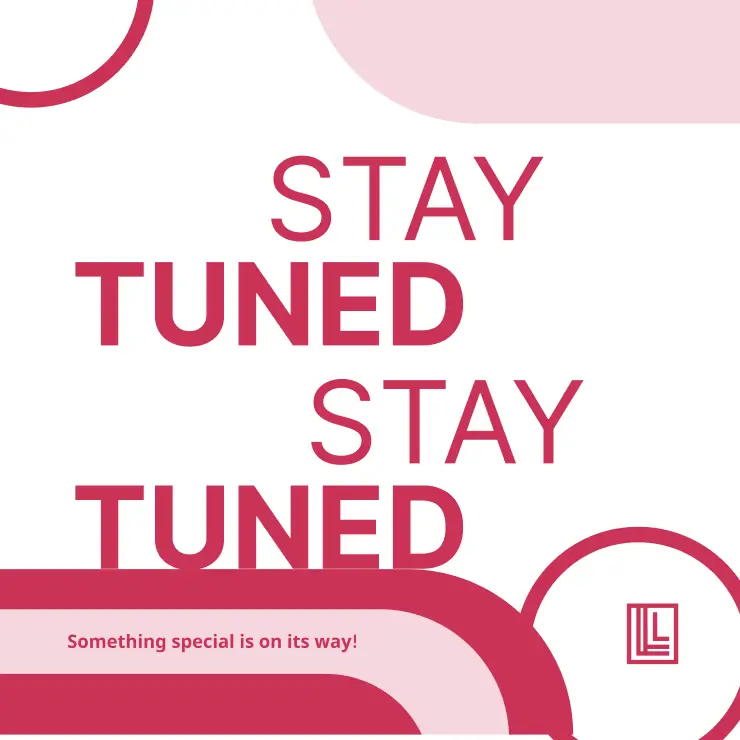 Pink stay tuned greeting card design made using a free online card creator