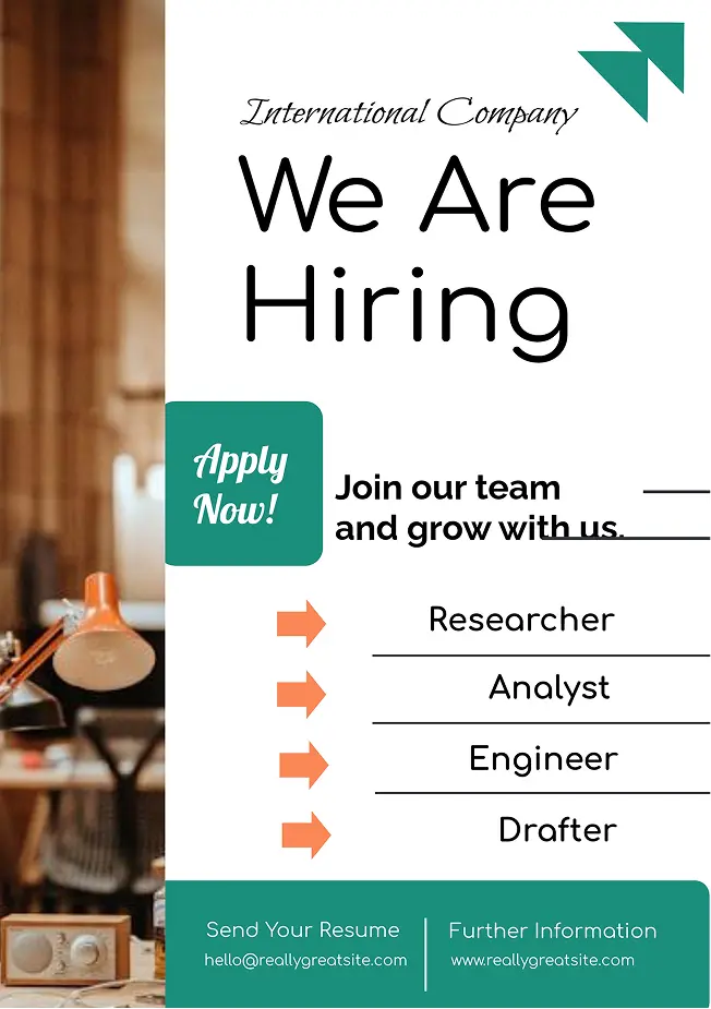 We are hiring flyer template for job openings and recruitment