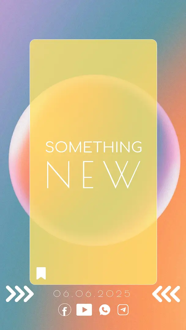 Gradient Instagram Story template with new announcement