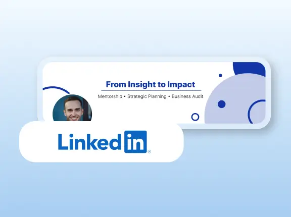 LinkedIn cover design template for professional networking