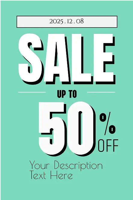 Free poster template for sale promotion