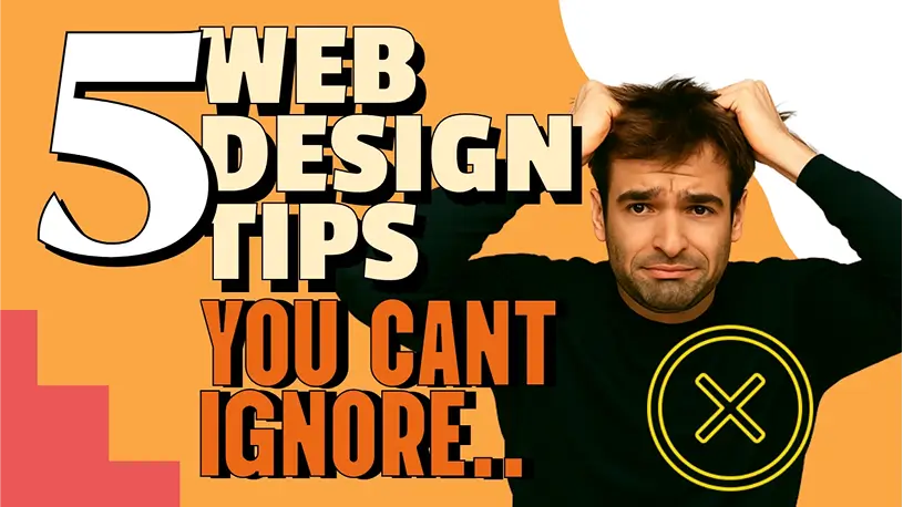 YouTube thumbnail for web design tutorial